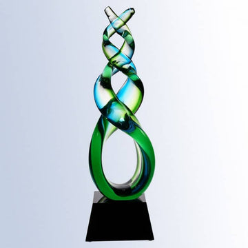art glass, art glass awards, crystal awards for sale, custom awards, art glass abstract, best crystal award
